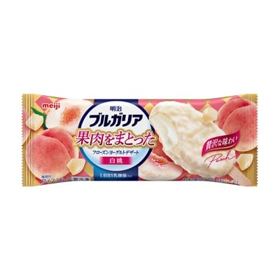 フローズンヨーグルトデザート 白桃の写真