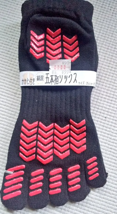 5本指タイプの滑り止め付き靴下はどこで買えますか?