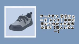 ワークマン 防水シューズ メンズ｜実際に履いて分かった本当の実力【購入レビュー】