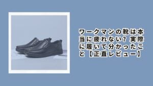 ワークマンの靴は本当に疲れない？実際に履いて分かったこと【正直レビュー】