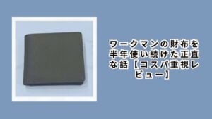 ワークマンの財布を半年使い続けた正直な話【コスパ重視レビュー】